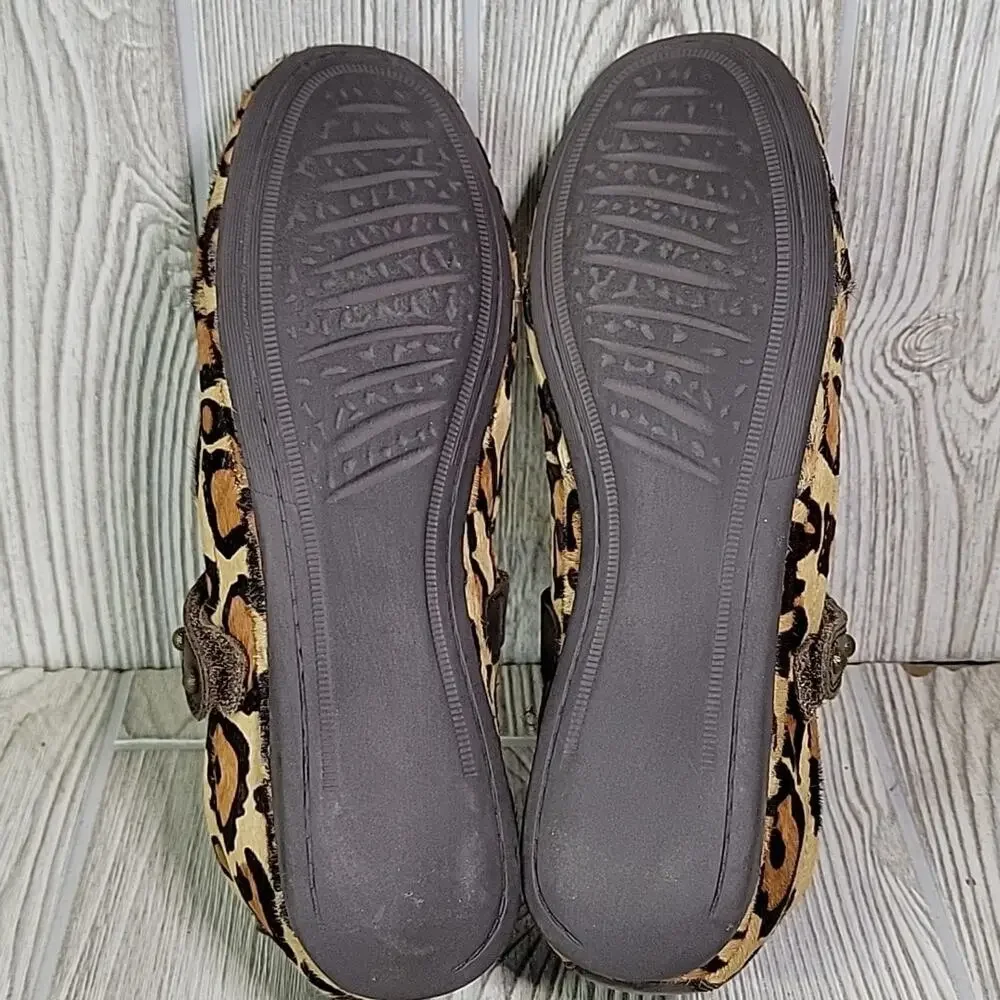 OTBT Gamine Cheetah Print Mary Jane Flats Womens Size 6.5 NEW